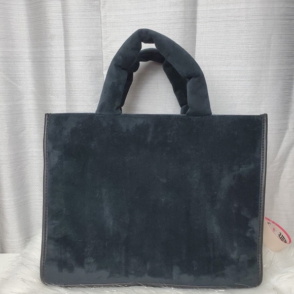 JUICY COUTURE black liquorice velour big spender tote NWT $100 - Picture 5 of 9